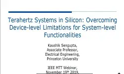 Terahertz Systems in Silicon: Overcoming Device Level Limitations for System Level Functionalities Slides