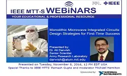 Monolithic Microwave Integrated Circuits: Design Strategies for First-Time Success Slides