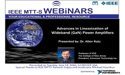 Advances in Linearization of Wideband (GaN) Power Amplifiers Slides