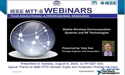 Mobile Wireless Communication Systems and RF Technologies Slides