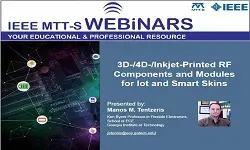 3D-/4D-/Inkjet-Printed RF Components and Modules for Iotand Smart Skins Slides