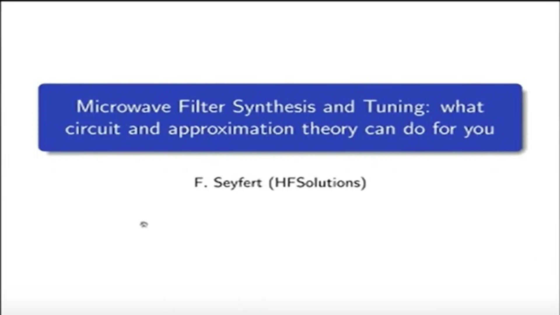Microwave Filter Synthesis and Tuning: What Circuit and Approximation Theory Can Do For You  