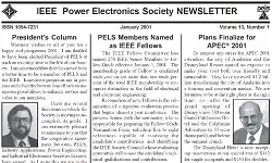 PELS Newsletter 2001 1st Quarter