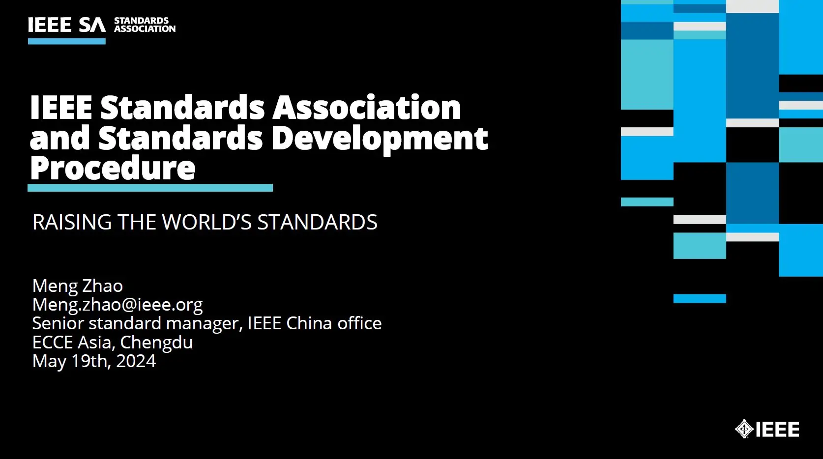 IEEE Standards Association and Standards Development Procedure