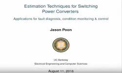 Estimation Techniques for Switching Power Converters: Applications for Fault Diagnosis Video