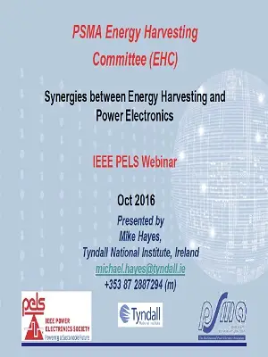 Synergies between energy harvesting and power electronics Slides