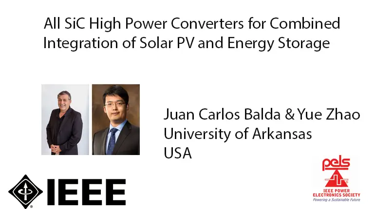 All SiC High Power Converters for Combined Integration of Solar PV and Energy Storage-Video