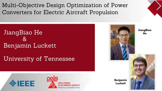 Multi-Objective Design Optimization of Power Converters for Electric Aircraft Propulsion-Slides