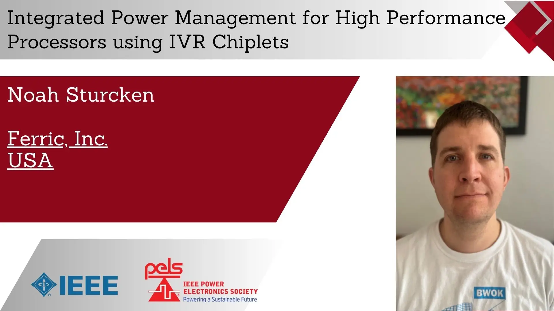 Integrated Power Management for High Performance Processors using IVR Chiplets -Slides