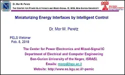 Miniaturizing Energy Interfaces by Intelligent Control Slides