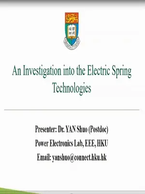 YP webinar: An Investigation into Electric Spring Technologies Slides