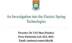 YP webinar: An Investigation into Electric Spring Technologies Video