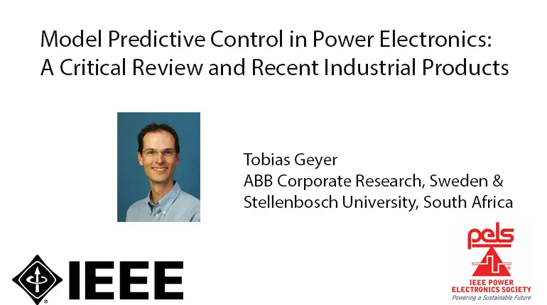 Model Predictive Control in Power Electronics - A Critical Review and Recent Industrial Products-Video