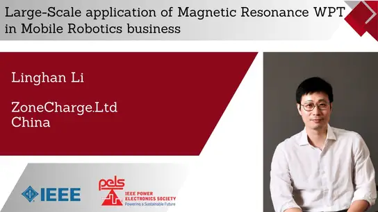 Large-Scale application of Magnetic Resonance WPT in Mobile Robotics business-Video