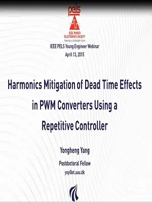 Harmonics Mitigation of Dead Time Effects in PWM Converters Using a Repetitive Controller Video