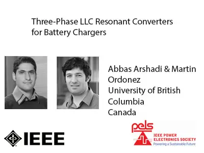 Three-Phase LLC Resonant Converters for Battery Chargers-Slides