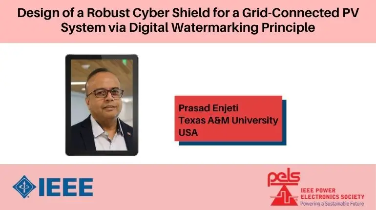 Design of a Robust Cyber Shield for a Grid-Connected PV System via Digital Watermarking Principle-Video