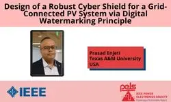 Design of a Robust Cyber Shield for a Grid-Connected PV System via Digital Watermarking Principle-Video
