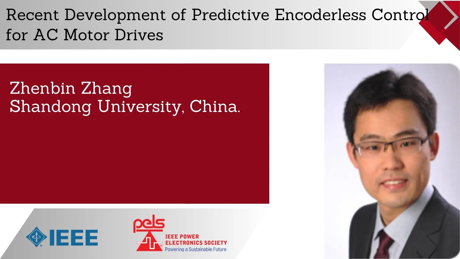 Recent Development of Predictive Encoderless Control for AC Motor Drives-Slides