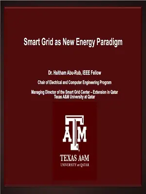 Smart Grid as New Energy Paradigm Slides