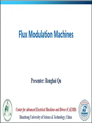 Flux Modulation Machines Slides