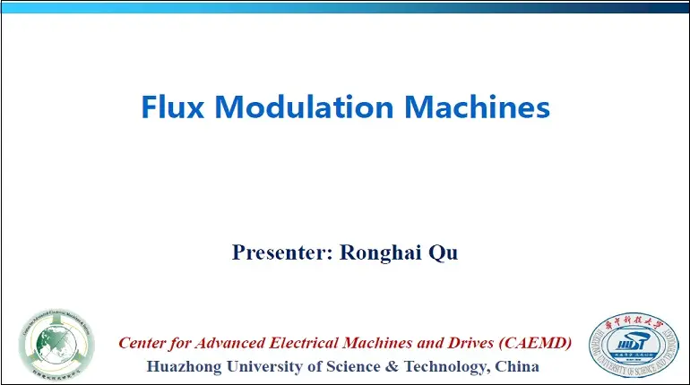 Flux Modulation Machines Video