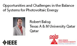 Opportunities and Challenges in the Balance of Systems for Photovoltaic Energy- Video
