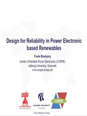 Design for reliability in power electronic based renewables Slides