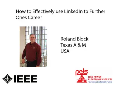 How to Effectively use LinkedIn to Further Ones Career-Slides