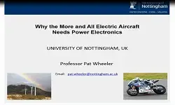 Technology Development from the More Electric Aircraft to All Electric Flight Video