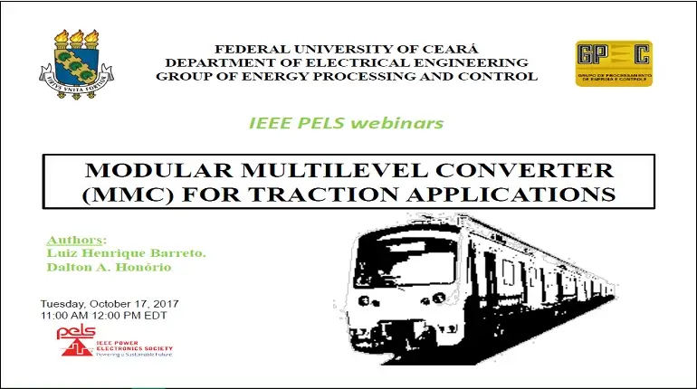 Modular Multilevel Converter (MMC) for Traction Applications Video