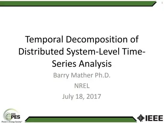 Advances in Accelerated Distribution System Time-Series Analysis