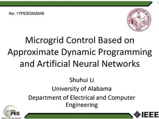 Intelligent Control Systems for Micro-grids