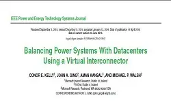 Balancing Power Systems With Datacenters Using a Virtual Interconnector