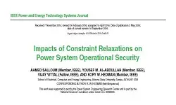 Impacts of Constraint Relaxations on Power System Operational Security