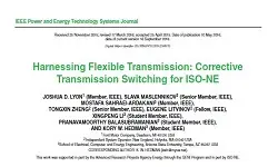Harnessing Flexible Transmission: Corrective Transmission Switching for ISO NE