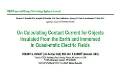 On Calculating Contact Current for Objects Insulated From the Earth and Immersed in Quasi static Electric Fields
