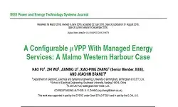 A Configurable VPP With Managed Energy Services: A Malmo Western Harbour Case