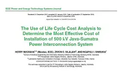 The Use of Life Cycle Cost Analysis to Determine the Most Effective Cost of Installation of 500 kV Java-Sumatra Power Interconnection System