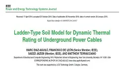 Ladder-Type Soil Model for Dynamic Thermal Rating of Underground Power Cables