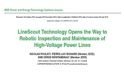 LineScout Technology Opens the Way to Robotic Inspection and Maintenance of High-Voltage Power Lines