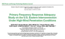 Primary Frequency Response Adequacy Study on the U.S. Eastern Interconnection Under High-Wind Penetration Conditions