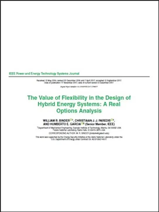 The Value of Flexibility in the Design ofHybrid Energy Systems: A RealOptions Analysis