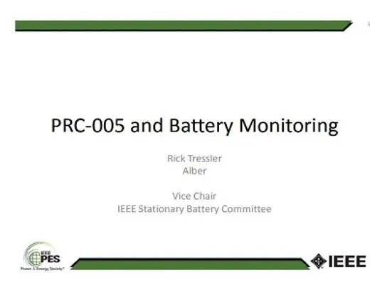 NERC PRC 005 Requirements for Battery Systems in Electric Utilities