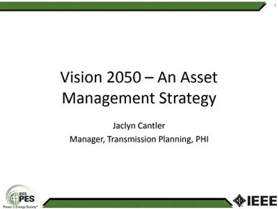 14PESGM2572, Vision 2050 ? Standards/Strategies to Proactively Address Aged T and D Equipment