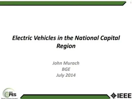 Electric Transportation Integration in the US Capital Region
