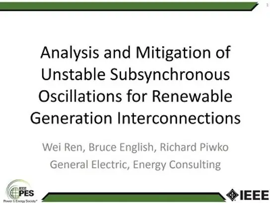 Analysis of Subsynchronous Interactions in Systems with Renewable Generation Resources