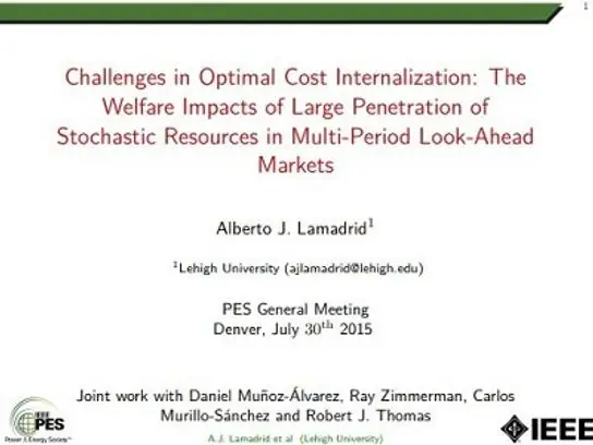 Challenges in Optimal Cost Internalization: The Welfare Impacts of Large Penetration of Stochastic Resources in Multi-period Look-Ahead Markets