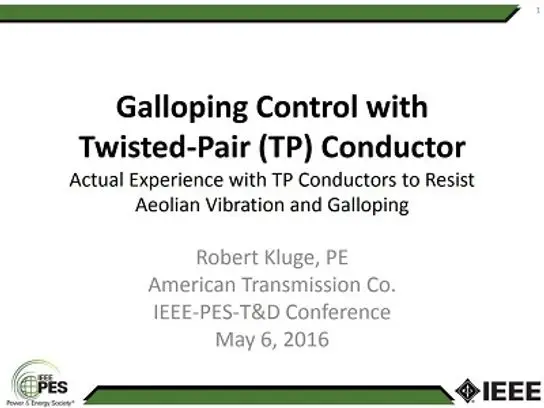 Transmission Line Asset Management through Conductor Motion Management