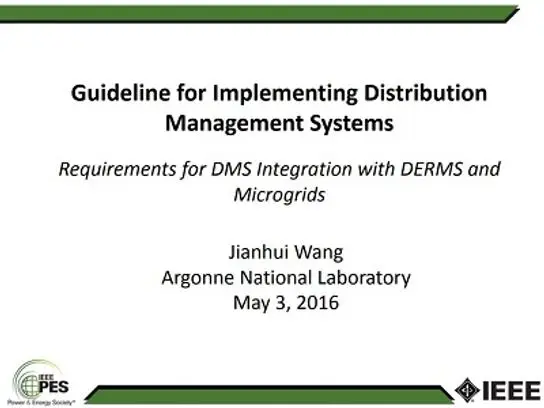 DMS Integration with DERMS and Microgrid Controllers